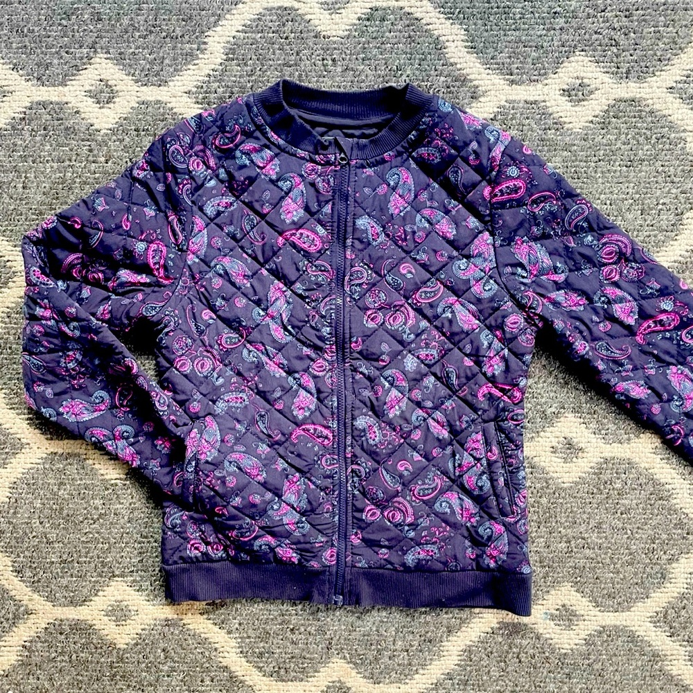 Lightweight Quilted Full Zip Sweater / Jacket Size 12 Years